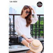 Long-sleeved woolen shirt with 6 colors freesize No.tsh-0259