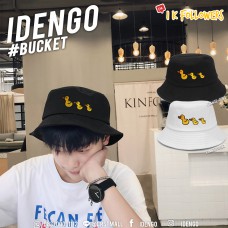 หมวก Bucket ปัก เป็ดเหลือง 3 ตัว ลายน่ารักๆ ใสๆ No. F7Ah32-0091