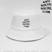 หมวก Bucket ปัก ANTI SOCAIL หมวกบักเก๊ตเเนวๆ  สายสตรีท สายเด็กเเนว หมวกบักเก็ต  ANTI SOCAIL  No. F7Ah32-0088