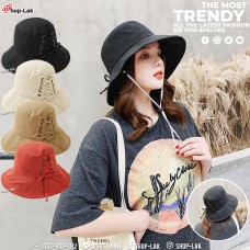 Bucket hat, COTTON fabric, rope, decorated with cute pattern Items that are popular with girls