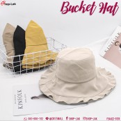  หมวก Bucket ปีกกว้างตัดขอบ เพิ่มความเกร๋ให้หมวก No. F5Ah32-0138