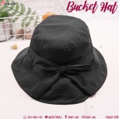 หมวก Bucket ปีกกว้างผูกโบว์ หมวกบักเก็ตสไตล์น่ารักๆ สายหวาน No. F5Ah32-0150