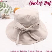 หมวก Bucket ปีกกว้างผูกโบว์ หมวกบักเก็ตสไตล์น่ารักๆ สายหวาน No. F5Ah32-0150