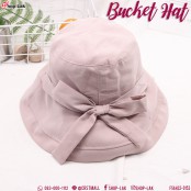 หมวก Bucket ปีกกว้างผูกโบว์ หมวกบักเก็ตสไตล์น่ารักๆ สายหวาน No. F5Ah32-0150