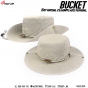 หมวก Bucket เดินป่าคาดเชือกกลมปักลาย " Travellers  " เพิ่มความเท่ห์ให้หมวก No.F5Ah32-0160