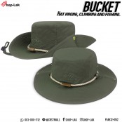 หมวก Bucket เดินป่าคาดเชือกกลมปักลาย " Travellers  " เพิ่มความเท่ห์ให้หมวก No.F5Ah32-0160