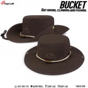 หมวก Bucket เดินป่าคาดเชือกกลมปักลาย " Travellers  " เพิ่มความเท่ห์ให้หมวก No.F5Ah32-0160