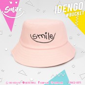 หมวก Bucket ปัก SMILE  หมวก Bucket เนื้อผ้านุ่ม สีสันสดใส่ ปักลวดลายรอยยิ้ม No.F7Ah32-0073