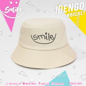 หมวก Bucket ปัก SMILE  หมวก Bucket เนื้อผ้านุ่ม สีสันสดใส่ ปักลวดลายรอยยิ้ม No.F7Ah32-0073