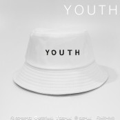  หมวก Bucket ปัก YOUTH หมวกบักเก๊ตข้อความ ง่ายๆ เท่ๆ เเบบมีสไตล์ No. F7Ah32-0001