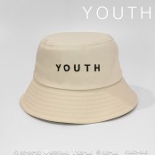 หมวก Bucket ปัก YOUTH หมวกบักเก๊ตข้อความ ง่ายๆ เท่ๆ เเบบมีสไตล์ No. F7Ah32-0001