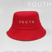  หมวก Bucket ปัก YOUTH หมวกบักเก๊ตข้อความ ง่ายๆ เท่ๆ เเบบมีสไตล์ No. F7Ah32-0001