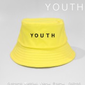 หมวก Bucket ปัก YOUTH หมวกบักเก๊ตข้อความ ง่ายๆ เท่ๆ เเบบมีสไตล์ No. F7Ah32-0001