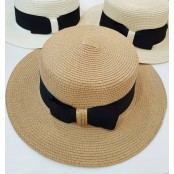 หมวกทรง CAKE สาน/คาดริบบิ้นดำ   สินค้ามีทั้งหมด  3  สี   No.F1Ah17-0013