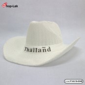 หมวกทรง COWBOY สาน ผ้าถักคาด Thailand สินค้ามีทั้งหมด 7 สี No.F1Ah16-0041