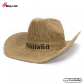 หมวกทรง COWBOY สาน ผ้าถักคาด Thailand สินค้ามีทั้งหมด 7 สี No.F1Ah16-0041