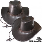 หมวกคาวบอย หนังมันเงา  คาดเชือกถัก หมวกcowboy  สินค้ามีทั้งหมด 4 สี No.F1Ah16-0066