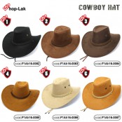 หมวกทรง COWBOY ผ้าชามัวร์คาดเชือก สินค้ามีทั้งหมด 6 สี No.F5Ah16-0087