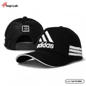 หมวกแก๊ปฟองน้ำตาข่ายปักโลโก้+ตัวอักษร Adidas  ด้านหลังแบบปรับไซส์ได้ No.F1Ah15-0464
