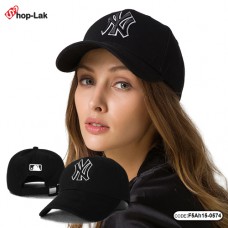 Cloth cap NY embroidered white strip can adjust the size. Size: 55-59 cm. No.F5Ah15-0574