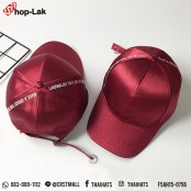 หมวกแก๊ปแฟชั่น  หมวกแก๊ปผ้ามันแบบเข็มขัดปัก Make A Choice..  มี 4 สี NO.F5Ah15-0793