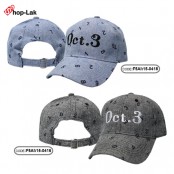 หมวกแก๊ปลายตัวเลขปักลายOct.3 หมวก Oct.3 CAP ด้านหลังเป็นเข็มขัดปรับไซด์ได้ No.F5Ah15-0418
