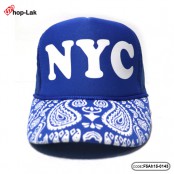 หมวกแก๊ปฟองน้ำตาข่าย NYC ด้านหลังเป็น snapback มี 4 สี No F5Ah15-0141