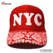 หมวกแก๊ปฟองน้ำตาข่าย NYC ด้านหลังเป็น snapback มี 4 สี No F5Ah15-0141