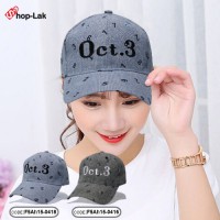 หมวกแก๊ปลายตัวเลขปักลายOct.3 หมวก Oct.3 CAP ด้านหลังเป็นเข็มขัดปรับไซด์ได้ No.F5Ah15-0418