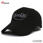 หมวกแก๊ปแบบเข็มขัดปัก Smile    มี 3 สี No.F7Ah15-0001