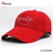 หมวกแก๊ปแบบเข็มขัดปัก Smile    มี 3 สี No.F7Ah15-0001