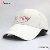 หมวกแก๊ปแบบเข็มขัดปัก Smile    มี 3 สี No.F7Ah15-0001