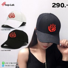 Red rose embroidered cap with 2 colors No.F7Ah15-0006