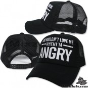 หมวกแก๊ป ตาข่าย สกรีนลาย ANGRY NET CAP ด้านหลังเป็นแบบ Snapback สามารถปรับไซด์ได้ มี 3 สี No.F5Ah15-0153