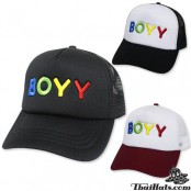   หมวกแก๊ปตาข่าย ปัก BOYY สินค้ามี  ด้านหลังเป็นแบบ snapback ปรับไซด์ได้ครับ มี 3 สี No.F1Ah15-0320
