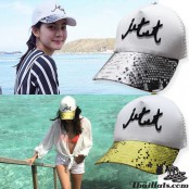  หมวกแก๊ปแฟชั่น หมวกแก๊ปJet set ปีกลายงู ด้านหลังเป็นSNAPBACKปรับไซด์ได้  No.F1Ah15-0376