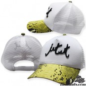  หมวกแก๊ปแฟชั่น หมวกแก๊ปJet set ปีกลายงู ด้านหลังเป็นSNAPBACKปรับไซด์ได้  No.F1Ah15-0376