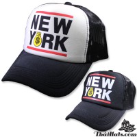 หมวกแก๊ป ตาข่าย NEW YORK NET Cap ด้านหลังเป็นแบบ Snapback สามารถปรับไซด์ได้ มี 2 สี  No.F5Ah15 0155