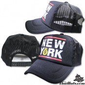 หมวกแก๊ป ตาข่าย NEW YORK NET Cap ด้านหลังเป็นแบบ Snapback สามารถปรับไซด์ได้ มี 2 สี  No.F5Ah15 0155