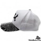 หมวกแก๊ปหนังPUMOUS GUY หนังสีดำ PUMOUS GUY ด้านหลังเป็นSNAPBACKปรับไซด์ได้  No. F1Ah15-0364