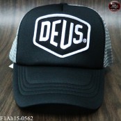   หมวกแก๊ปปักDEUS หมวกแก๊ปฟองน้ำตาข่าย DEUS สีดำปักขาวตาข่ายเทา ด้านหลังเป็นSNAPBACKปรับไซด์ได้  No.F1Ah15-0562