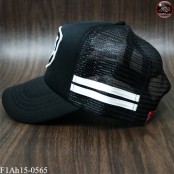  หมวกแก๊ปปักDEUS หมวกแก๊ปฟองน้ำตาข่าย 2แถบ DEUS สีดำปักขาว ด้านหลังเป็นSNAPBACKปรับไซด์ได้  No. F1Ah15-0565