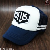  หมวกแก๊ปปักDEUS หมวกแก๊ปฟองน้ำตาข่าย 2แถบ DEUS ปีกกรมตาข่ายกรมหน้าขาว ด้านหลังเป็นSNAPBACKปรับไซด์ได้  No.F1Ah15-0566