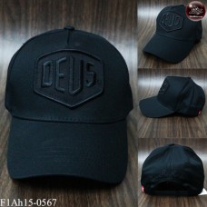  หมวกแก๊ปปักDEUS หมวกแก๊ปผ้า DEUS สีดำปักดำ ด้านหลังเป็นSNAPBACKปรับไซด์ได้   No.F1Ah15-0567