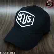  หมวกแก๊ปปักDEUS หมวกแก๊ปผ้า DEUS สีดำปักขาว ด้านหลังเป็นSNAPBACKปรับไซด์ได้  No. F1Ah15-0568