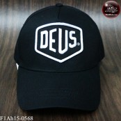  หมวกแก๊ปปักDEUS หมวกแก๊ปผ้า DEUS สีดำปักขาว ด้านหลังเป็นSNAPBACKปรับไซด์ได้  No. F1Ah15-0568