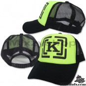 หมวกแก๊ป ฟองน้ำ ตาข่าย ปั้มลาย ตัว K NET CAP ด้านหลังเป็นแบบ Snapback สามารถปรับไซด์ได้ มี 5 สี  No.F5Ah15-0156