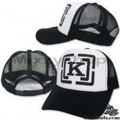 หมวกแก๊ป ฟองน้ำ ตาข่าย ปั้มลาย ตัว K NET CAP ด้านหลังเป็นแบบ Snapback สามารถปรับไซด์ได้ มี 5 สี  No.F5Ah15-0156