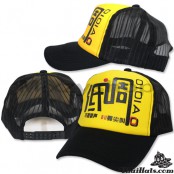 หมวกแก๊ป ตาข่าย สกรีนลาย ลาย อักษรจีน ด้านหลังเป็นแบบ Snapback สามารถปรับไซด์ได้ มี 3 สี No.F5Ah15-0163
