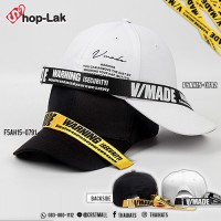 หมวกแก๊ปแฟชั่น  หมวกแก๊ปผ้าที่ปรับสายยาวแบบเข็มขัด V/MADE  มี 2 สี NO.F5Ah15-0791